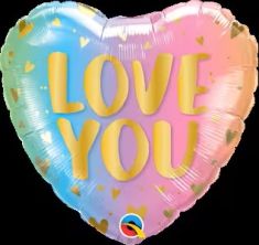 Herz Pastell "Love you"