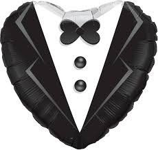 Herr - Wedding Ballon, Heliumgefüllt mit Dekoband