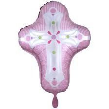 Heliumballon Rose-Kreuz