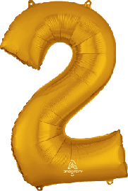 2 Gold- Folienzahl 86 cm