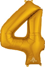 4 Gold- Folienzahl 86 cm