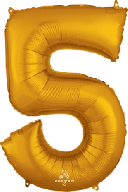 5 Gold- Folienzahl 86 cm