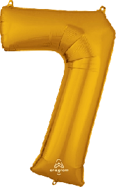 7 Gold- Folienzahl 86 cm