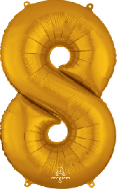 8 Gold- Folienzahl 86 cm