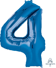 4 Blau- Folienzahl 86 cm