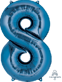 8 Blau- Folienzahl 86 cm