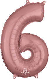 6 Rose Gold - Folienzahl 86 cm