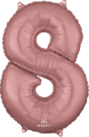 8 Rose Gold - Folienzahl 86 cm