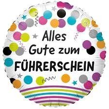 Heliumlfoliballon - Alles Gute zum Führerschein