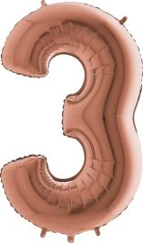 3 Rose-Gold - Folienzahl 90 cm