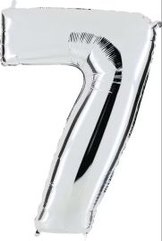 7 Silber - Folienzahl 66 cm 