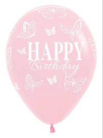 Happy Birthday Enchanted Butterflies Rose