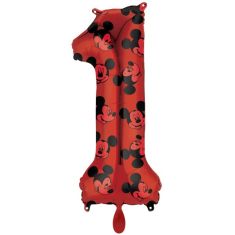 1 Maus Rot - Folienzahl 86 cm