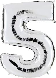 5 Silber - Folienzahl 90 cm